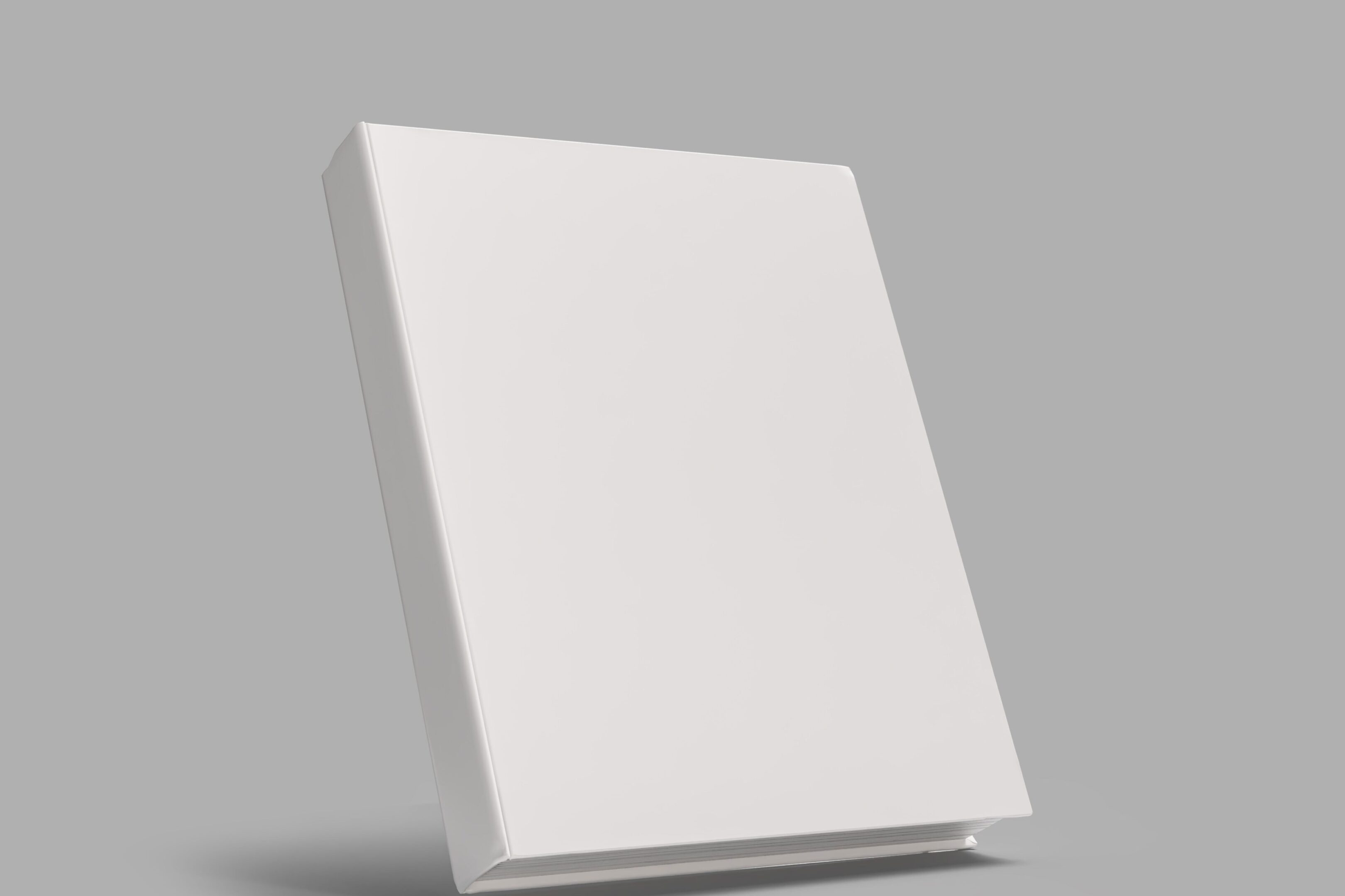 Plain white rectangular box on a gray surface.